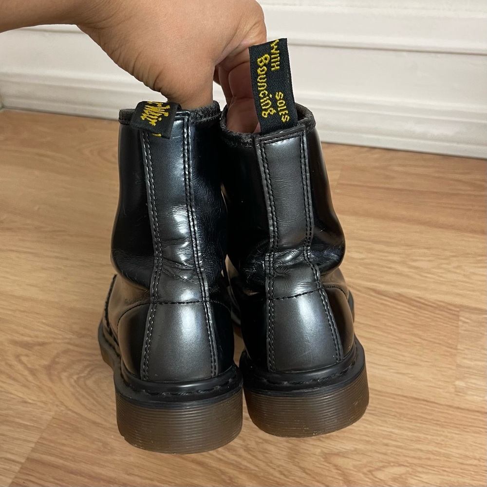Dr. Martens 1490 Silver Ombré Metallic Boots - Picture 8 of 15